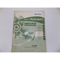 1973 Johnson 6 HP Service Manual Models 6R73 and 6RL73