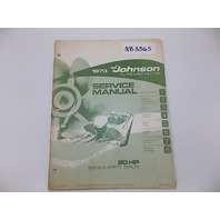 1973 Johnson 20 HP Model Models 20R73 and 20RL73