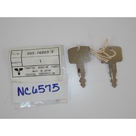 NEW OEM Nissan Tohatsu Main Switch Key 353-76203-2 2002&earlier-2011 40 HP 50 HP