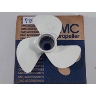 New OMC Johnson Evinrude Aluminum Propeller 310208 8 x 4 1/2 3 & 4 HP