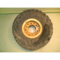 Used Allis Chalmers Rear Forklift Tire & Rim 7.50-10 10 Ply 23x23x8