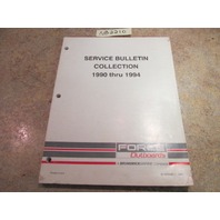 Mercury Force Outboards 1990 thru 1994 Service Bulletin Collection