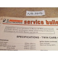 Mercury Mariner Ouboards 40/W40 Service Manual 90-84520