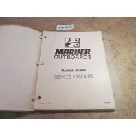 Mercury Mariner Ouboards 40/W40 Service Manual 90-84520