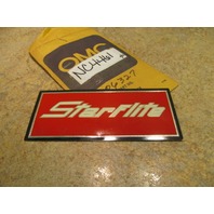 Johnson Evinrude Vintage Rear Applique Plate 1969