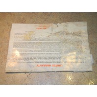 Mercury Mariner Outboard Operation & Maintenance Manual 1983 20 25 30