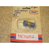 NOS Johnson Evinrude OMC Anti Siphon 45 Degree Valve Kit