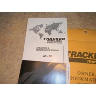 Complete Mercury Tracker Owner Packet Manual Operation & Maintenance
