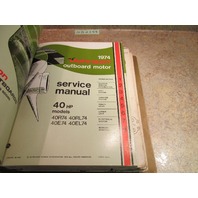 1974 Johnson Evinrude Outboard Service Manual Year Set 2-135 HP