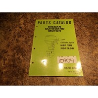 Nissan Parts Catalog 4 stroke NSF 15B NSF 9.9B