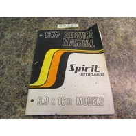 1977 Suzuki Spirit Outboards 9.9 & 16 HP Models Service Manual