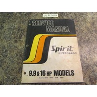 1978 Suzuki Spirit Outboards 9.9 & 16 HP Models Service Manual