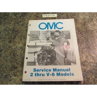 1985 OMC 2-V6 Models Service Manual 507507