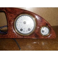 8 gauge dash panel 26x7.75" pontoon boat Faria gauges