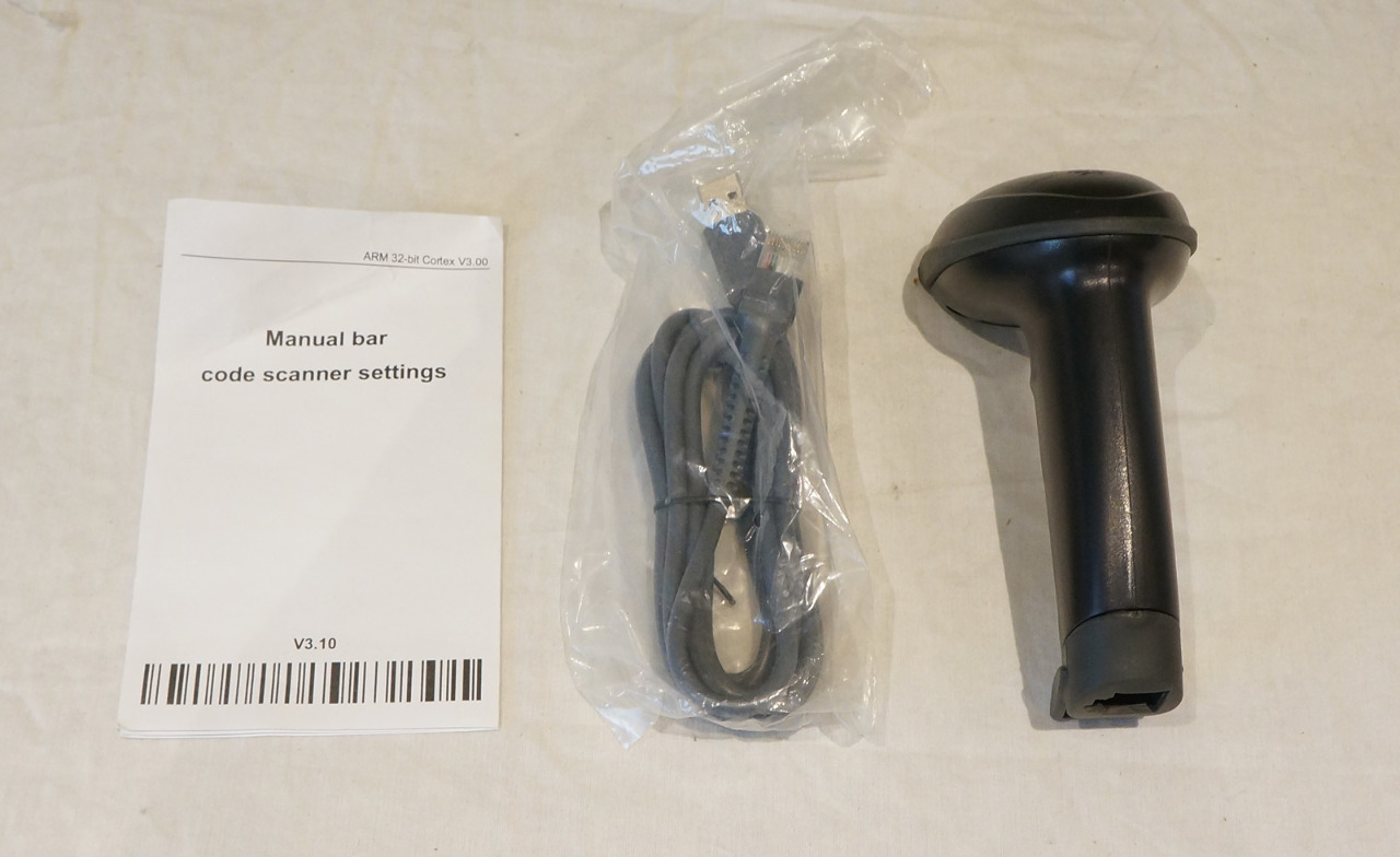 HANDHELD LASER BARCODE SCANNER USB CABLE RS232 ARM 32-BIT CORTEX V3.00