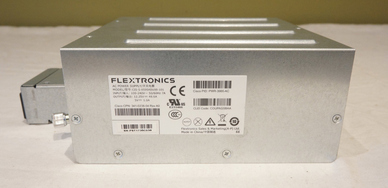FLEXTRONICS CISCO AC POWER SUPPLY PWR-3900-AC CIS-S-0595ADU00-101 341-0238-04