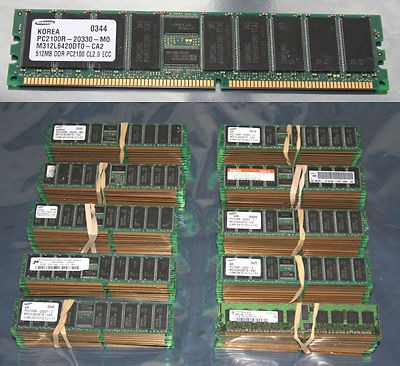 162 * 512MB (81GB) PC2100 DDR ECC REG DIMM MODULES SERVER MEMORY | MDG ...