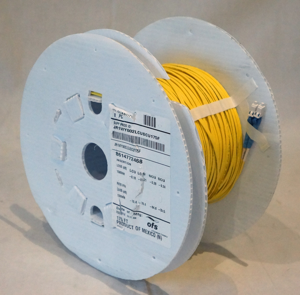 OFS 175FT FIBER OPTIC CABLE SPOOL JR1WY002LCUSCU175F NEW MDG Sales, LLC