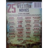 25 WESTERN MOVIES JOHN WAYNE JAMES CAAN RITA HAYWORTH & JANE RUSSELL DVD NEW