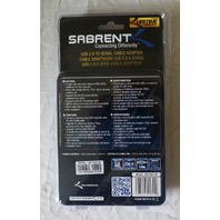 LOT OF 4* SABRENT USB 2.0 TO SERIAL CABLE ADAPTER SBT-USC1M