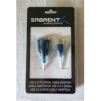LOT OF 4* SABRENT USB 2.0 TO SERIAL CABLE ADAPTER SBT-USC1M