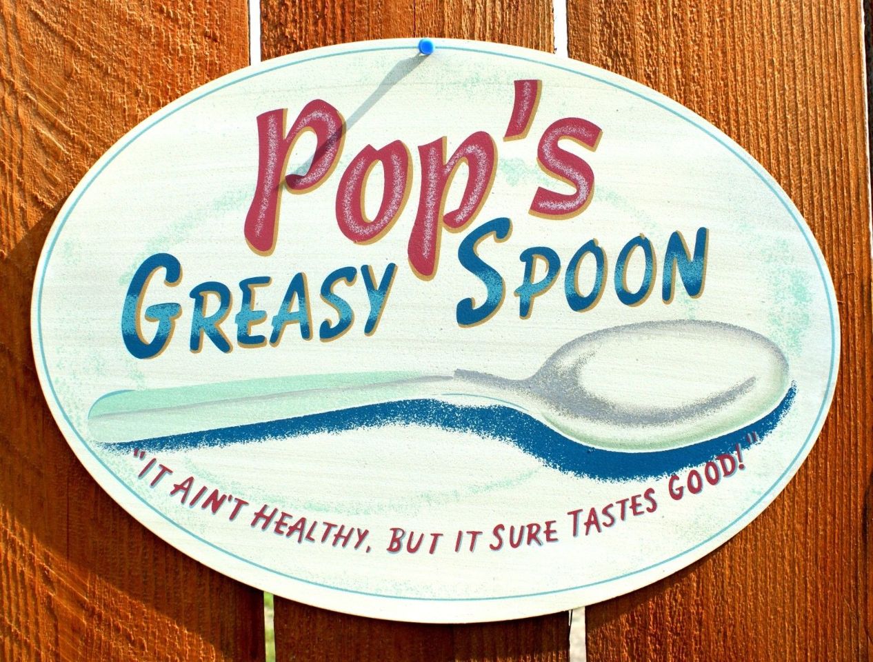 Pops Greasy Spoon Tin Sign Country Kitchen Home Farm Home Ad Diner Cook