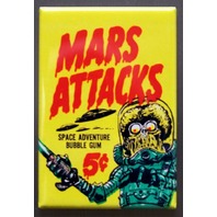Mars Attacks Refrigerator Fridge Magnet Topps Wax Pack Sci Fi Comic Book L16