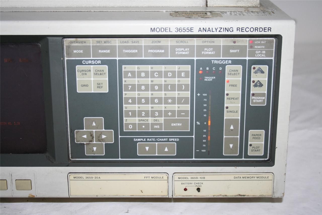 YOKOGAWA 3655E ANALYZING RECORDER Premier Equipment Solutions, Inc.
