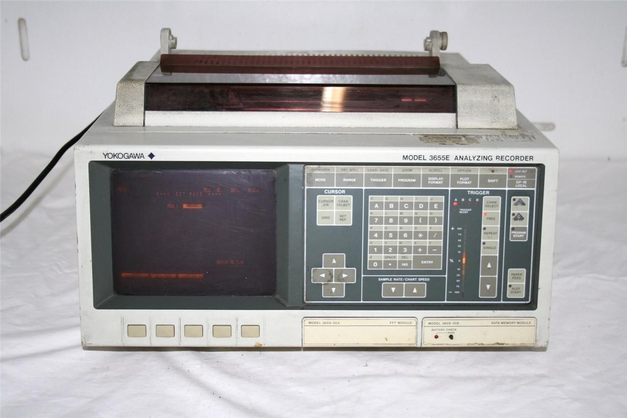 YOKOGAWA 3655E ANALYZING RECORDER Premier Equipment Solutions, Inc.