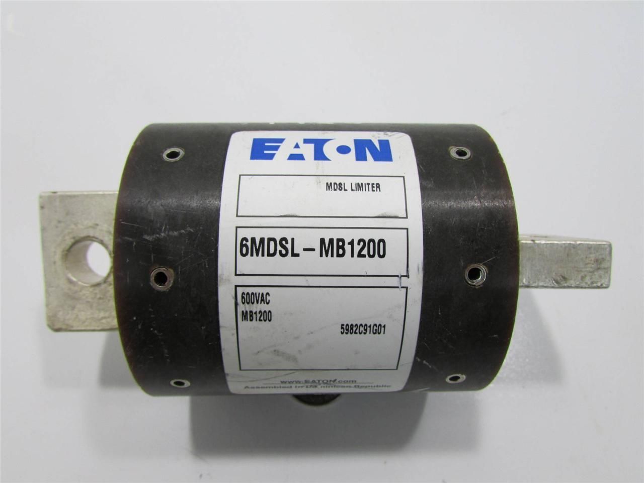 EATON 6MDSLMB1200 AIR CIRCUIT BREAKER FUSE 600VAC 1200A MDSL LIMITER