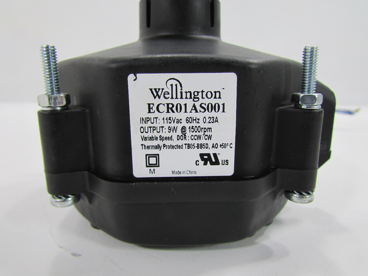 WELLINGTON REFRIGERATION FAN MOTOR ECR01AS001 115V60 HZ 9W 1500 RPM