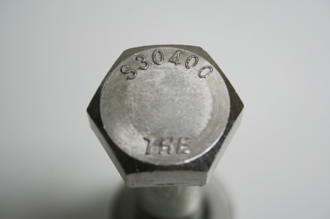 * THE S30400 STAINLESS STEEL BOLT 3/4" dia 41/4" long, NUT, WASHER