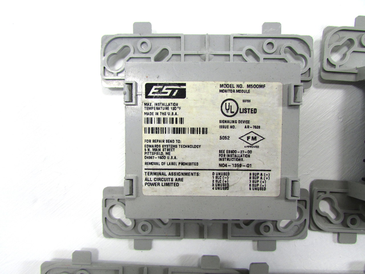 LOT OF 5 EST EDWARDS M500MF MONITOR MODULE INTELLIGENT Premier Equipment Solutions, Inc.