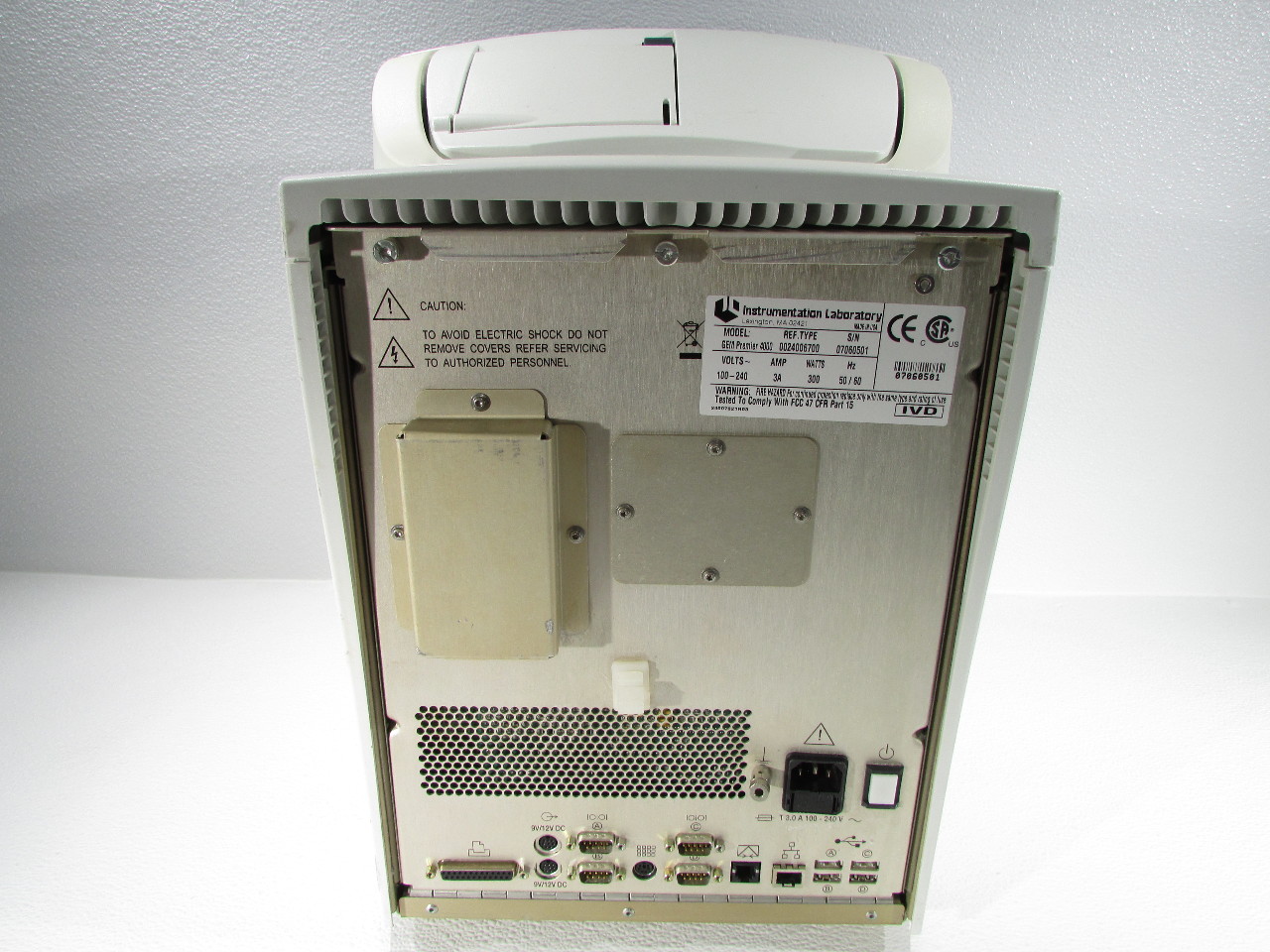 * INSTRUMENTATION LABORATORY GEM PREMIER 4000 BLOOD GAS ANALYZER Premier Equipment Solutions, Inc.