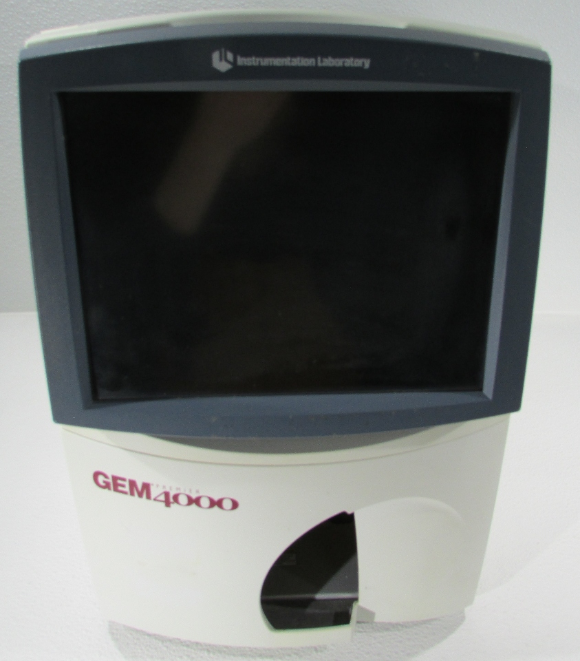 * INSTRUMENTATION LABORATORY GEM PREMIER 4000 BLOOD GAS ANALYZER