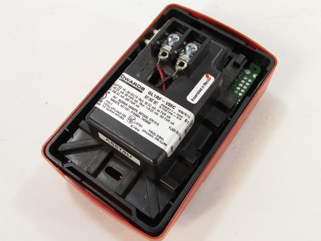 UTC FIRE & SECURITY COMPANY EDWARDS GL1RFVMC GENESIS L SERIES FIRE