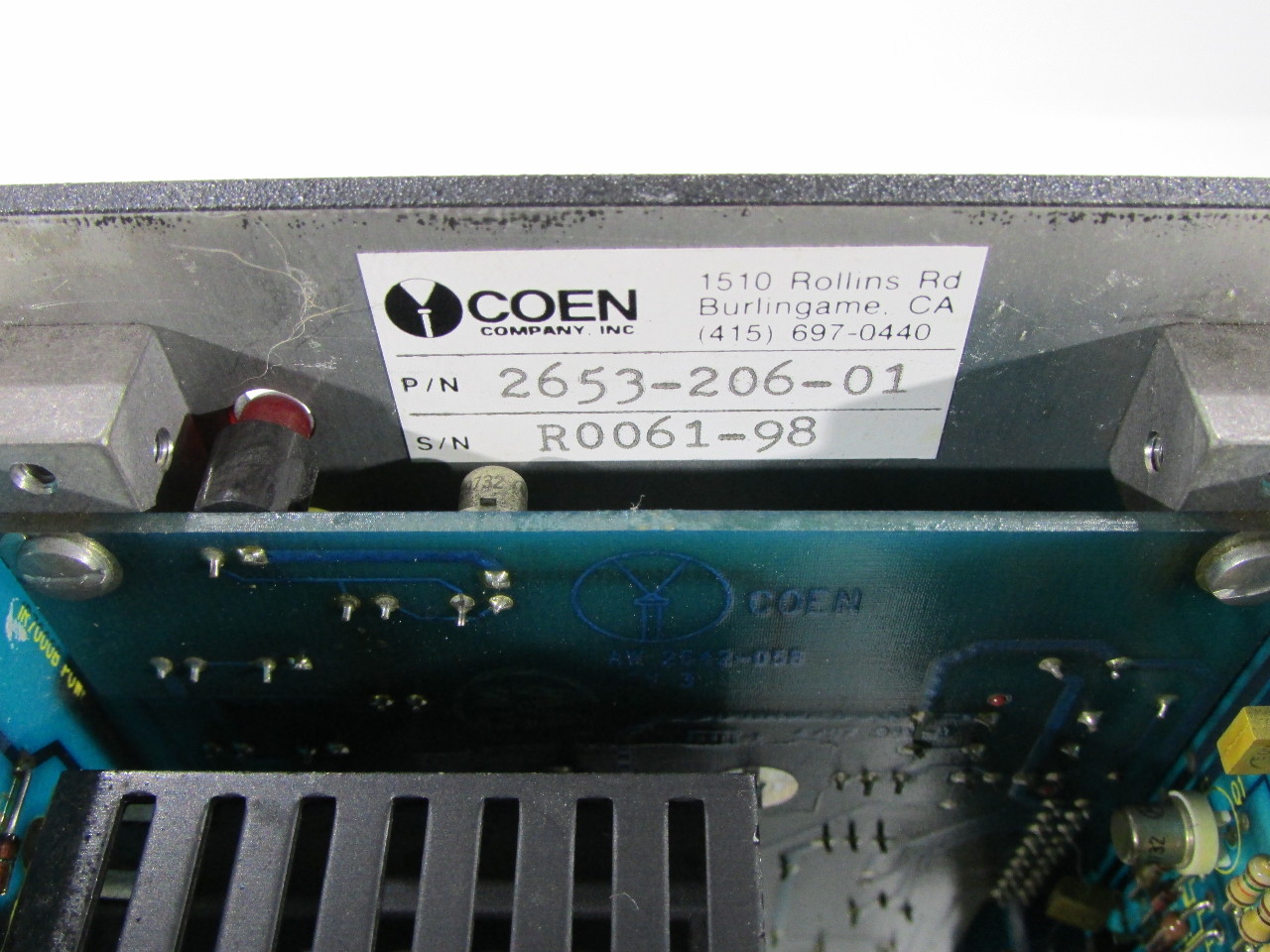 * COEN IR7000B SIGNAL PROCESSOR P/N 265320601 Premier Equipment