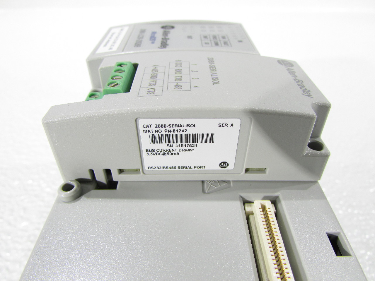 * 2016 ALLEN BRADLEY MICRO820 2080-LC20-20QBB B ITHERNET IP w/ 2080 ...