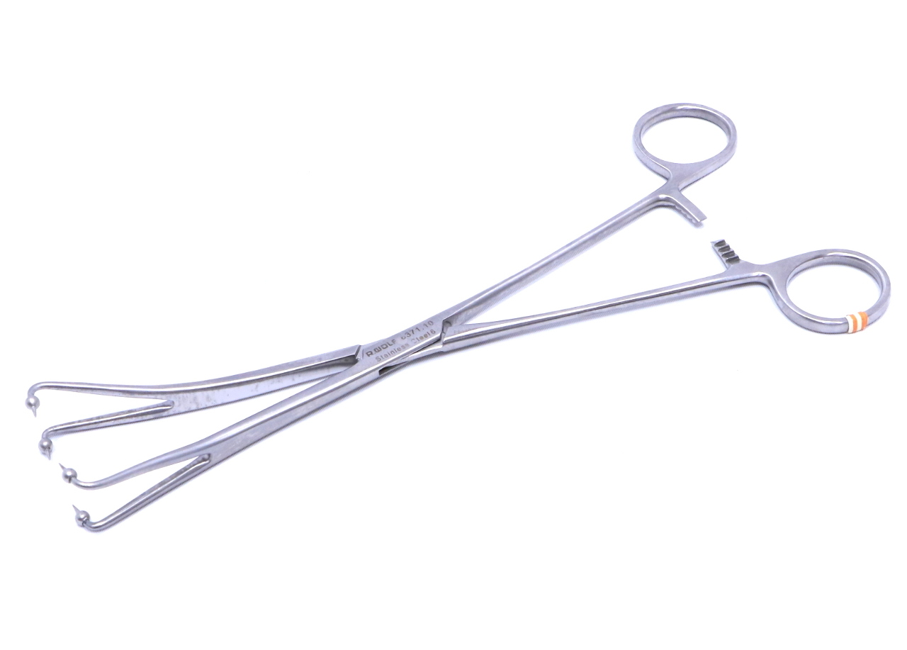 * R. WOLF 8371.10 GIMPELSON CERVICAL VAGINAL SEALING TENACULUM 200mm