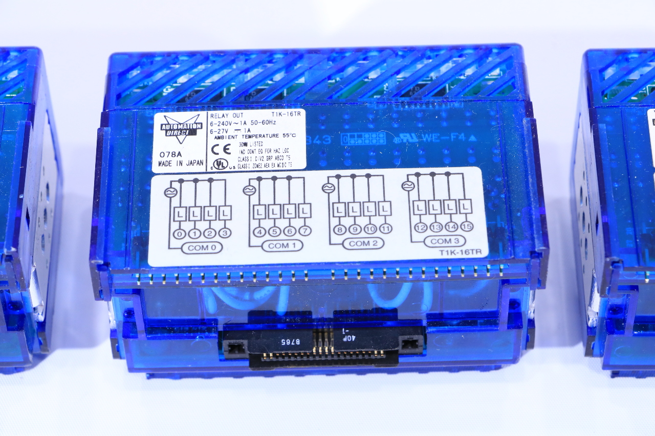 LOT OF THREE AUTOMATION DIRECT T1K16TR TERMINATOR RELAY OUTPUT MODULE