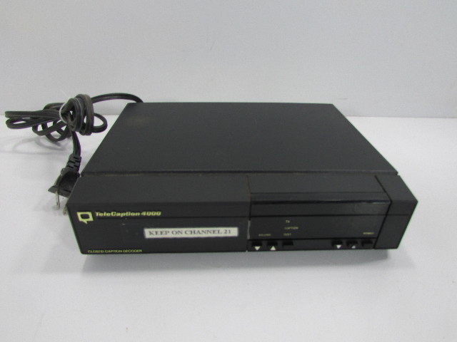 TELECAPTION 4000 CLOSED CAPTION DECODER NCI 4000