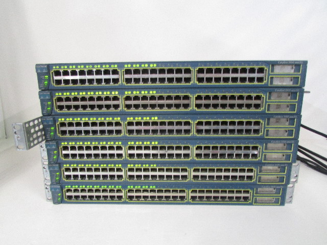LOT OF (6) CISCO CATALYST 3500 SERIES XL WS-C3548-XL-EN 48 PORT NETWORK SWITCH