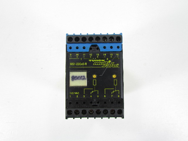 TURCK MS1-22EX0-R MULTISAFE SWITCHING AMPLIFIER 90-132VAC