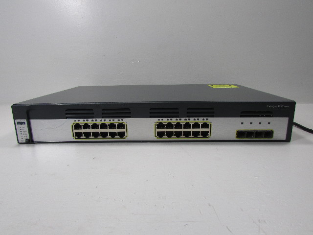 CISCO SYSTEMS CATALIST 3750 SERIES 24 PORT ETHERNET NETWORK SWITCH