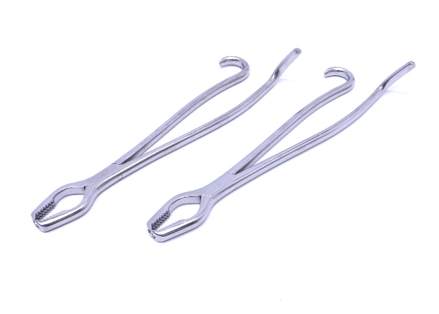 * LOT OF (2) ZIMMER 3103 LANE BONE FORCEPTS 13"