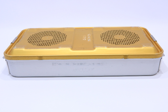 * AESCULAP JK100 JN440 STERILIZATION CONTAINER CASE 21-3/4 x 9-1/4 x 3-3/4"