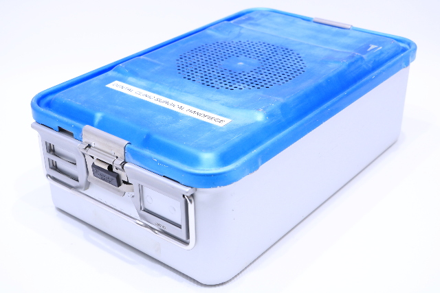 * AESCULAP JK788 JN742 STERILIZATION CONTAINER CASE w/ BASKET17 x 10-1/4 x 5-1/2"
