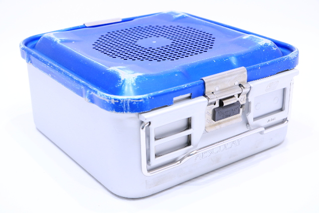 * AESCULAP DBP JK341 STERILIZATION CONTAINER CASE 10-1/4 x 10-1/4 x 5"
