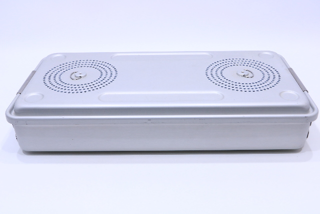* CASE MEDICAL STERILIZATION CONTAINER CASE W/ BASKET 21-3/4 x 10-1/4 x 4-1/4"