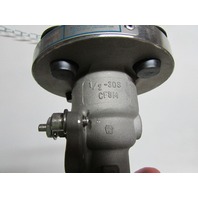 " NEW NELES-JAMESBURY IMO-50 1/2-30S 316SS 1/2"-2", 3/4"-1-1/2" FLANGED BALL VALVE